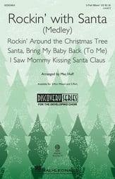 Rockin' with Santa Three-Part Mixed choral sheet music cover